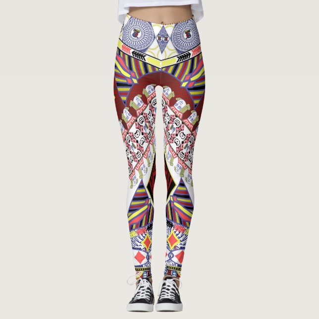 Leggings Jack del extracto de los naipes de rey Queen de (Anverso)