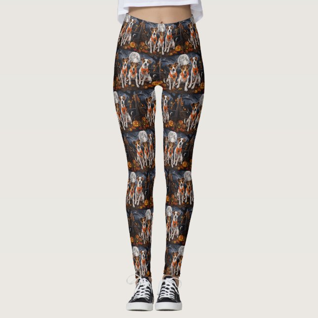 Leggings Jack Russell Halloween Spooky (Anverso)