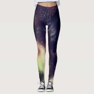 Leggings Jaguar con efecto oscuro y bengalas de color suave