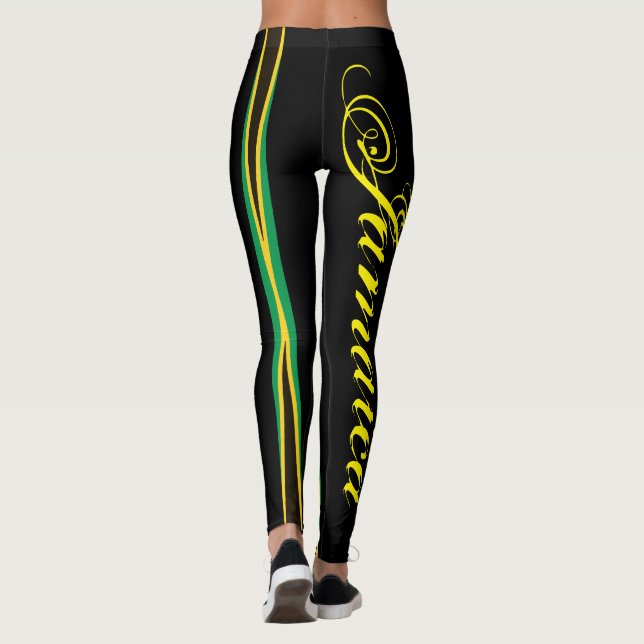 LEGGINGS JAMAICA FLAG BLACK LEGGINING HAVIC ACD (Reverso)