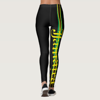 LEGGINGS JAMAICA FLAG BLACK LEGGINING HAVIC ACD