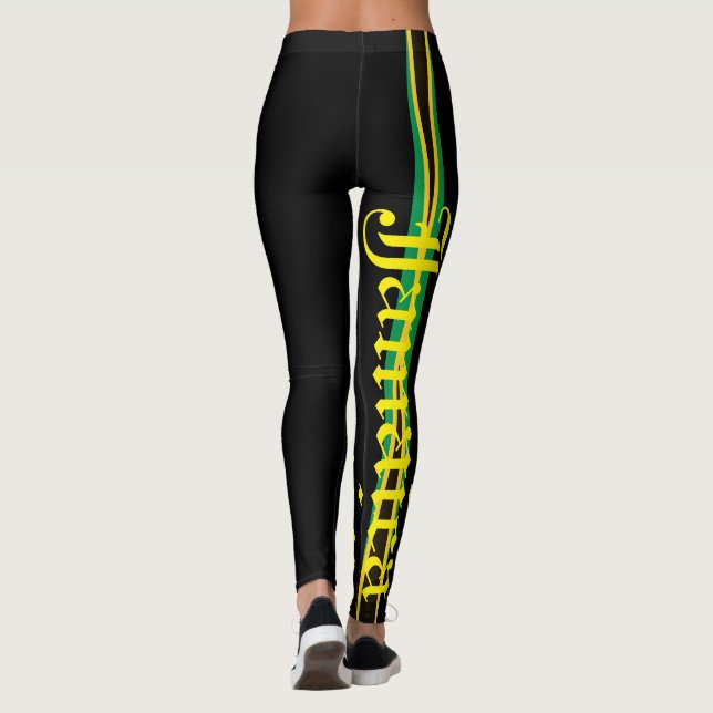 LEGGINGS JAMAICA FLAG BLACK LEGGINING HAVIC ACD (Reverso)