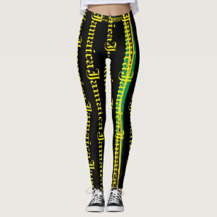 LEGGINGS JAMAICA FLAG BLACK LEGGINING HAVIC ACD