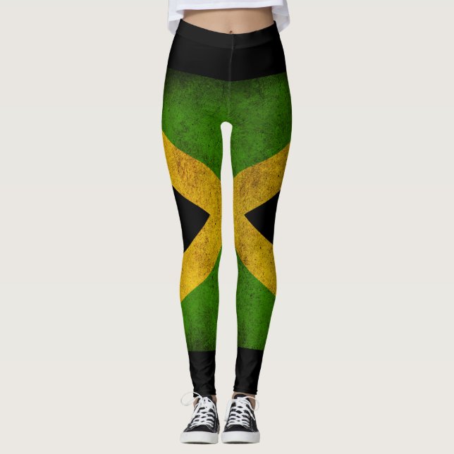 Leggings Jamaica Flag - Proud Jamaicans yoga ginebra de (Anverso)