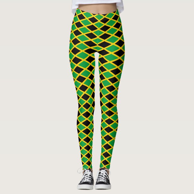 Leggings Jamaica Flag - Proud Jamaicans yoga ginebra de (Anverso)