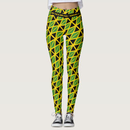 Leggings JAMAICA FLAG Scripting EJECUTAR TU RAZA Personaliz
