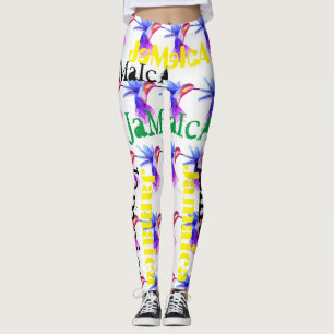 LEGGINGS JAMAICA HUMMINGBIRD FLAG LEGGININS HAVIC AC