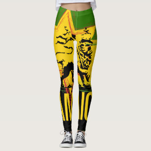 Leggings jamaiquinos diseño León de Judá