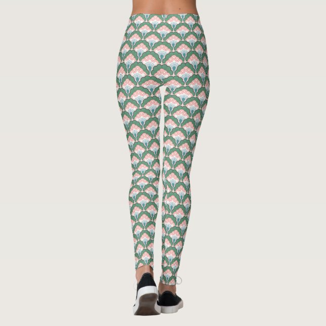 Leggings Japanese art deco style_Tropical (Reverso)
