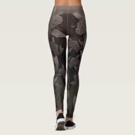 Leggings Japanese carp_line4@miyasan
