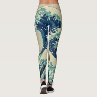 Leggings Japón - Arte japonés (Gran ola de Kanagawa)