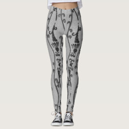 LEGGINGS JAPONÉS WOODBLOCK PATTERN IMPRESIÓN LEGGINING