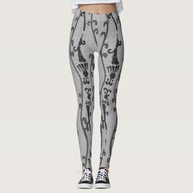 LEGGINGS JAPONÉS WOODBLOCK PATTERN IMPRESIÓN LEGGINING (Anverso)