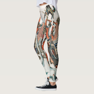 Leggings japonesas de Hokusai - Guay