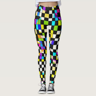 Leggings "Jaque mate psicodélico: Piernas triplicadas verif