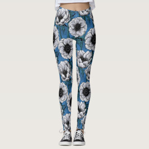 Leggings Jardín anémico blanco