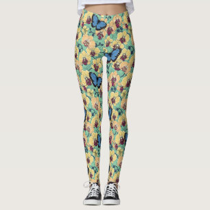 Leggings Jardín Botánico de Orquídeas con Mariposas II