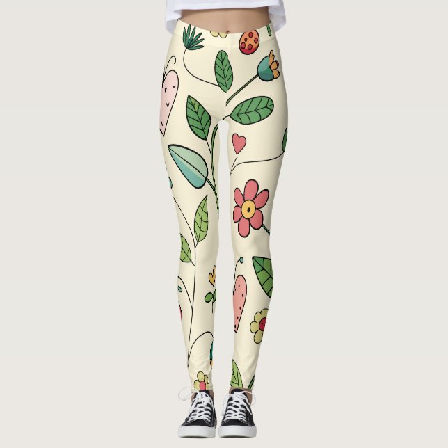 Leggings Jardín de amor en flor (Anverso)