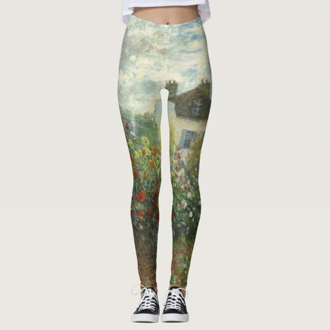 Leggings Jardín de artistas monet en pintura argentina (Anverso)