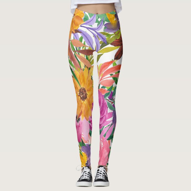 Leggings Jardín de flores (Anverso)