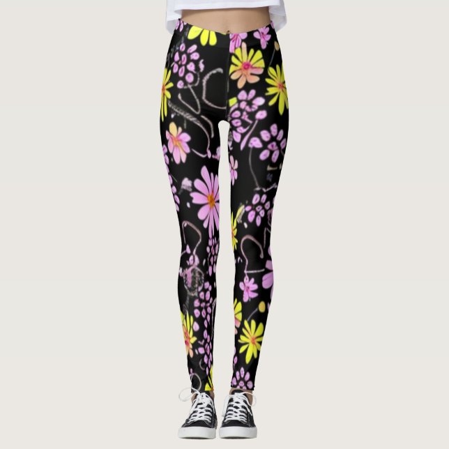 Leggings Jardín de flores (Anverso)