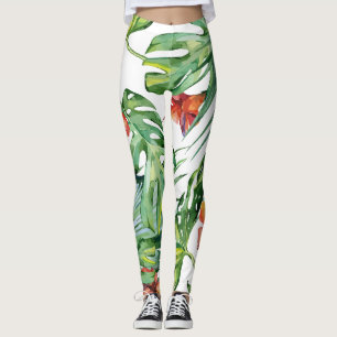 Leggings Jardín de flores Tropical