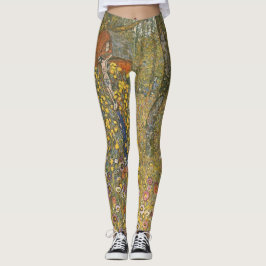 Leggings Jardín de granja con crucifijo (por Gustav Klimt)