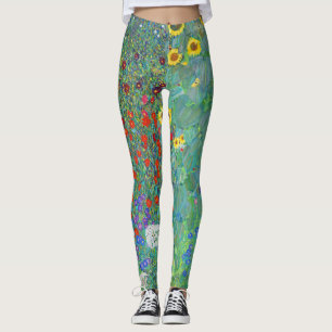 Leggings Jardín de granja con girasoles por Gustav Klimt