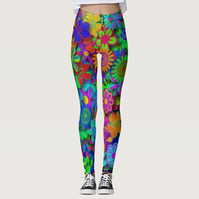 Leggings Jardín de las flores de la planta baja (Anverso)
