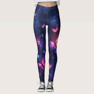 Leggings Jardín de mariposas nocturnas celestiales
