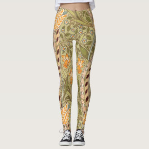 Leggings Jardín de Narcisos Flor Clásica Bota William Morri