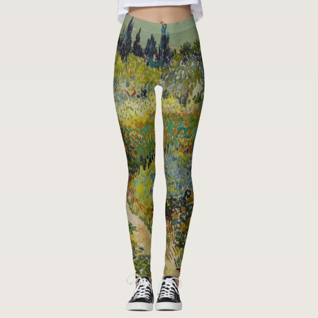Leggings Jardín en Arles por Vincent Van Gogh (Anverso)