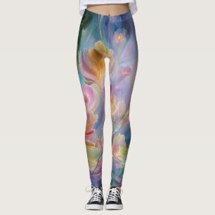 Leggings Jardín floral abstracto y soñador