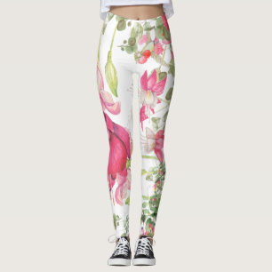 Leggings jardín floral mágico por todo las polainas