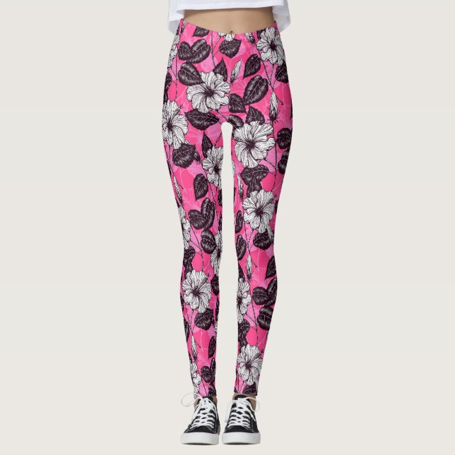 Leggings Jardín Hibiscus 2 (Anverso)