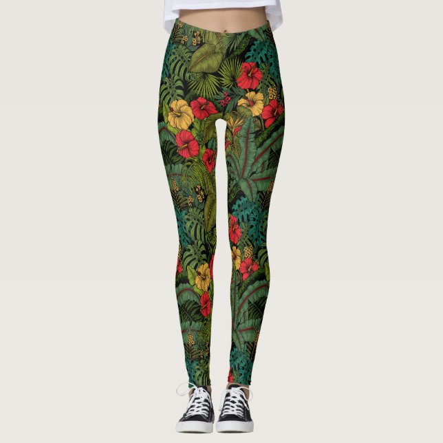 Leggings Jardín tropical (Anverso)