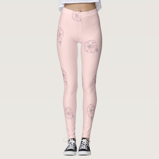 LEGGINGS JARDINES DE BLOOM ROSA (Anverso)
