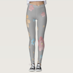 LEGGINGS JARDINES DE FLORES DE PASTEL