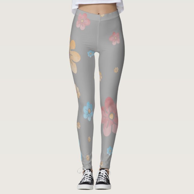 LEGGINGS JARDINES DE FLORES DE PASTEL (Anverso)