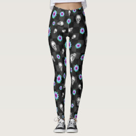 LEGGINGS JARDINES DE FLORES OSCUROS