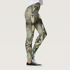 LEGGINGS JARDINES DE ROLL DE CABLE DE STEAMPUNK