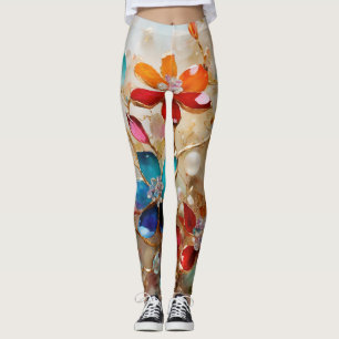 LEGGINGS JARDINES FLORALES GLASOS
