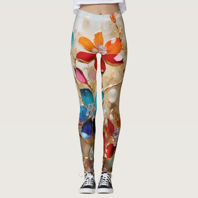LEGGINGS JARDINES FLORALES GLASOS (Anverso)