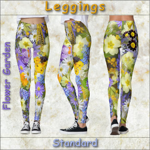 Leggings JARDINES - "Jardín de flores" - Diseño floral