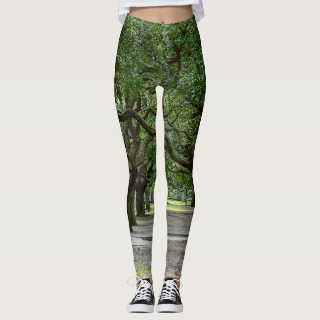 Leggings Jardines White Point Painterly (Anverso)