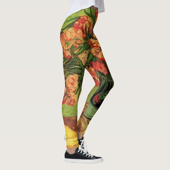 Leggings Jarrón con Oleandros y Libros de Vincent van Gogh (Derecha)
