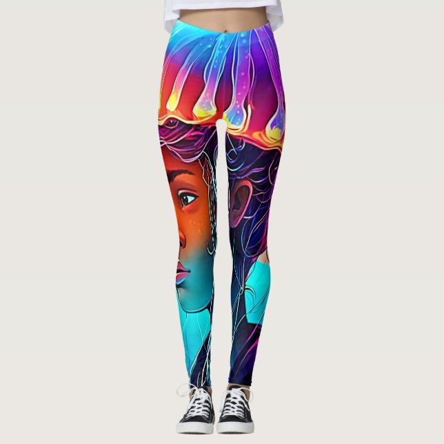 Leggings Jellyfish Chica Art (Anverso)