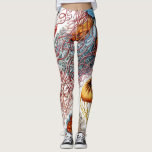 Leggings Jellyfish (Scheibenquallen) por Ernst Haeckel<br><div class="desc">Por favor visite mi tienda para un diseño más interesante y más elección de color.
=> zazzle.com/colorfulworld*</div>