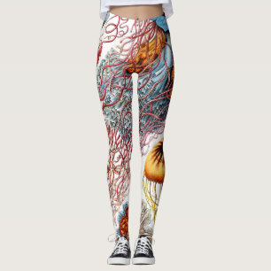 Leggings Jellyfish (Scheibenquallen) por Ernst Haeckel 