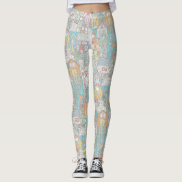 Leggings jengibre vintage pueblo pastel